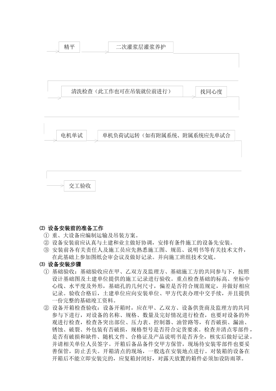 污水处理厂设备安装施工技术方案_第2页