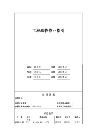 工程验收作业指引