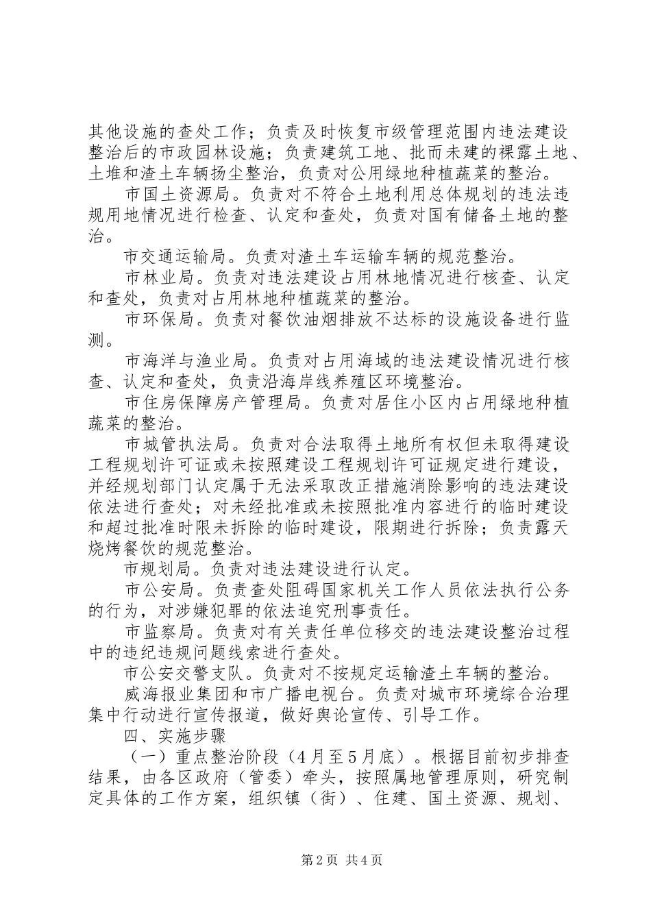 关于城市环境重点整治行动的方案_第2页