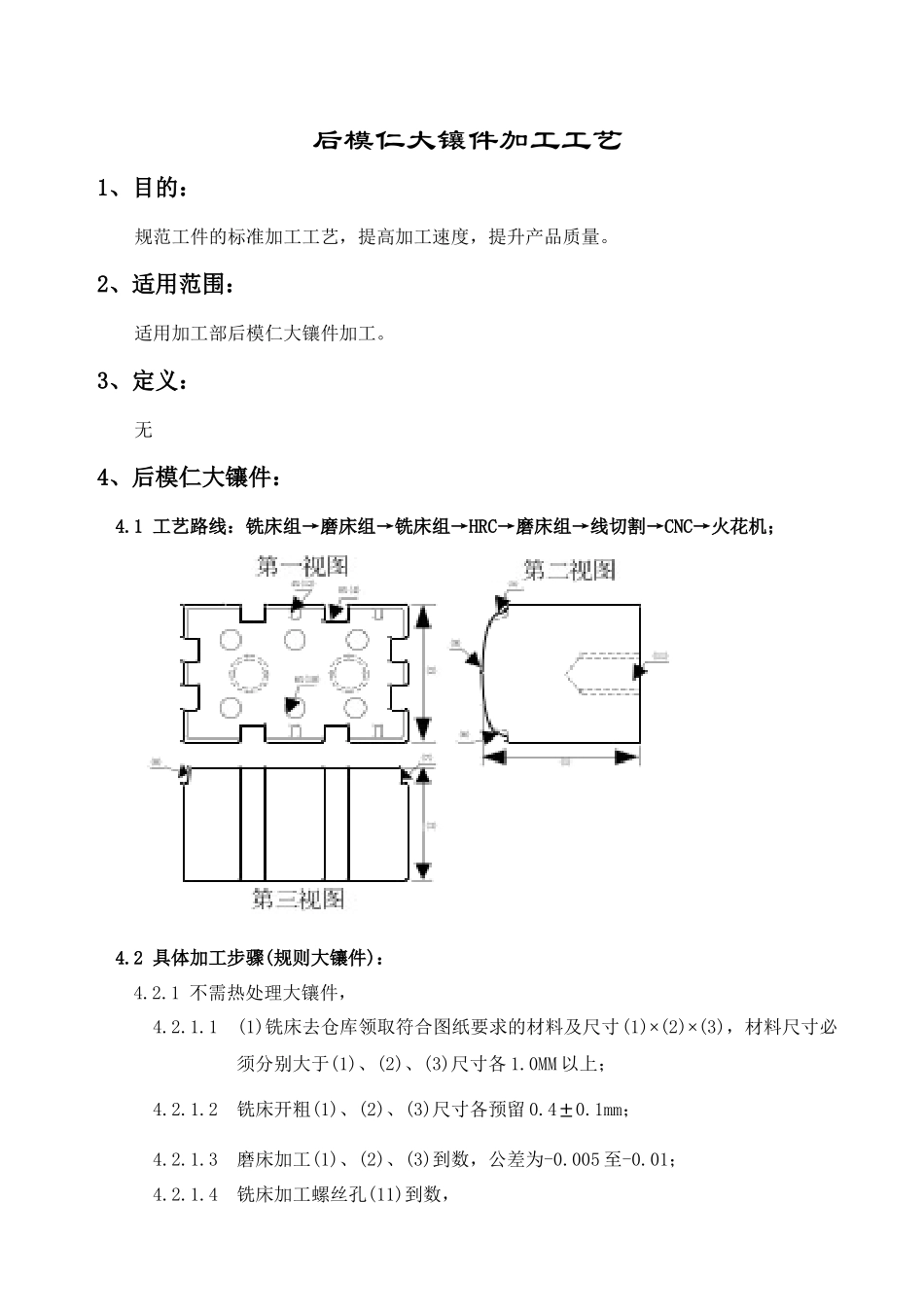 后模仁镶件加工工艺_第1页