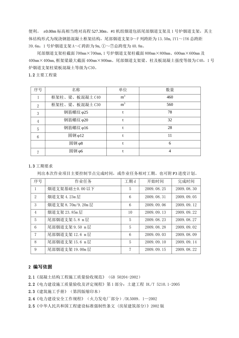 机组烟道上部结构施工组织设计概述_第3页