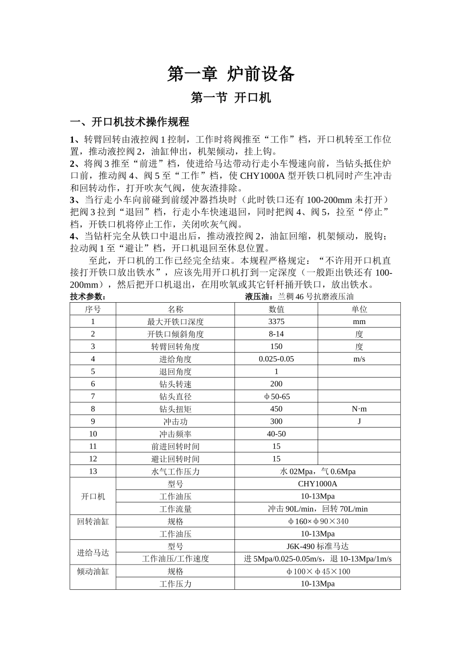 高炉设备操作维护检修规程_第1页