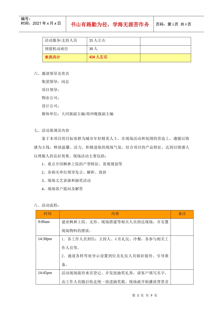 枫林上院8月8日产品说明会方案_090626_v1_第3页