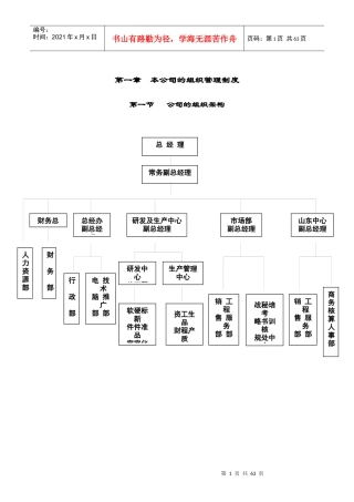 某IT公司部门管理职责与岗位工作说明