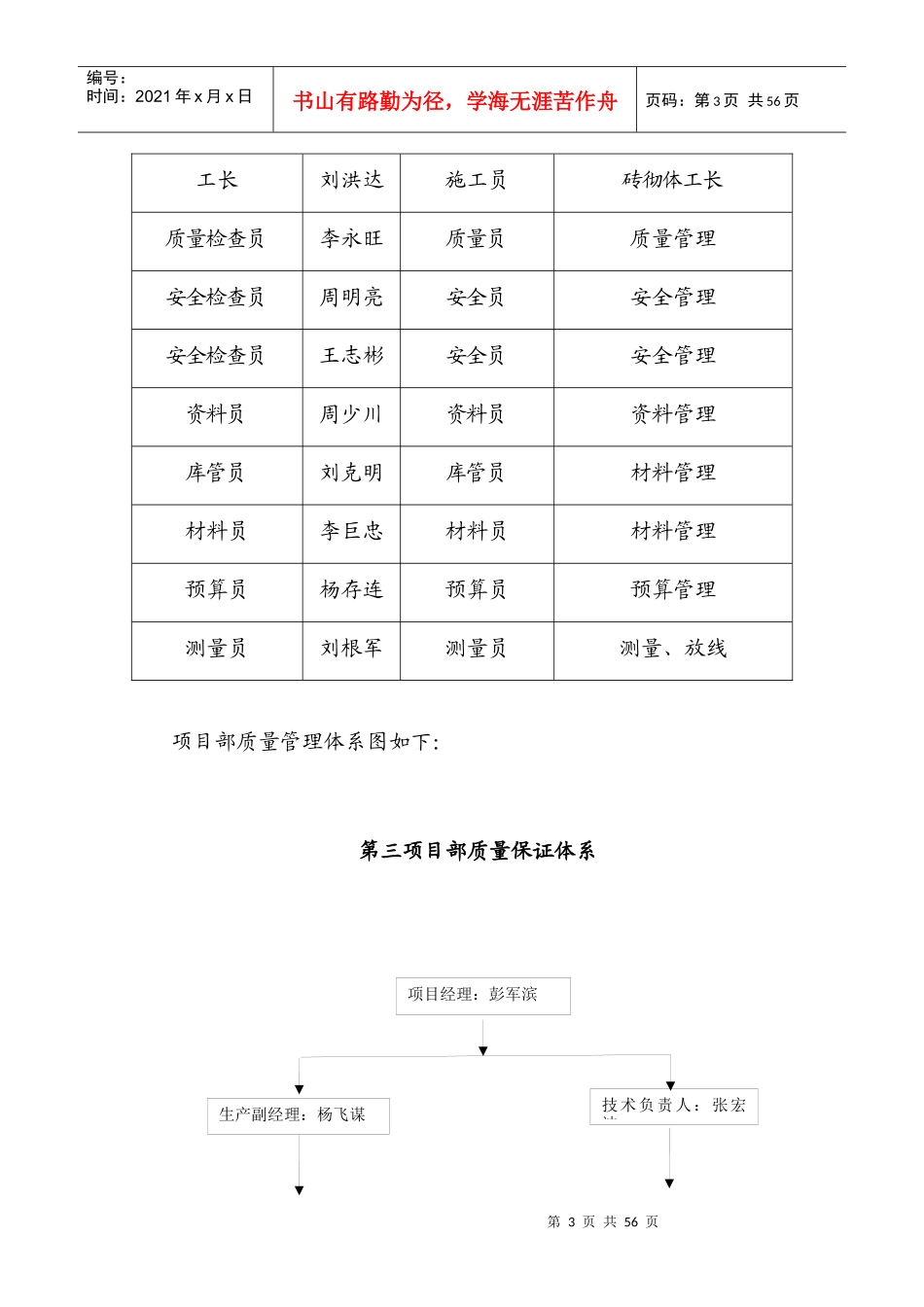 某住宅楼质量策划书_第3页