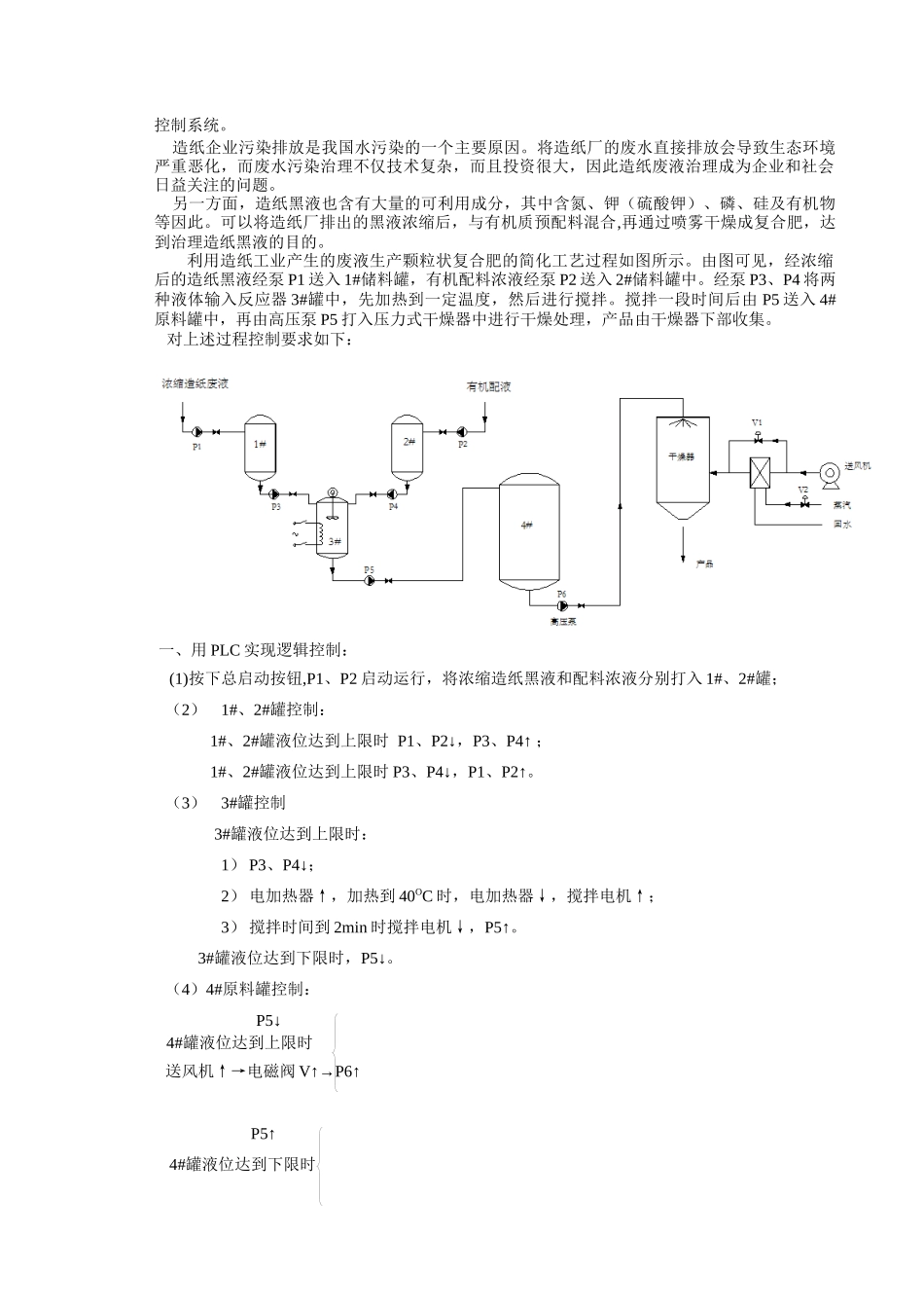 生产过程控制系统设计(PLC控制)_第2页