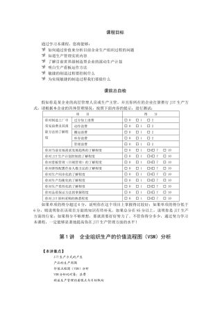 精益生产-JIT管理实战