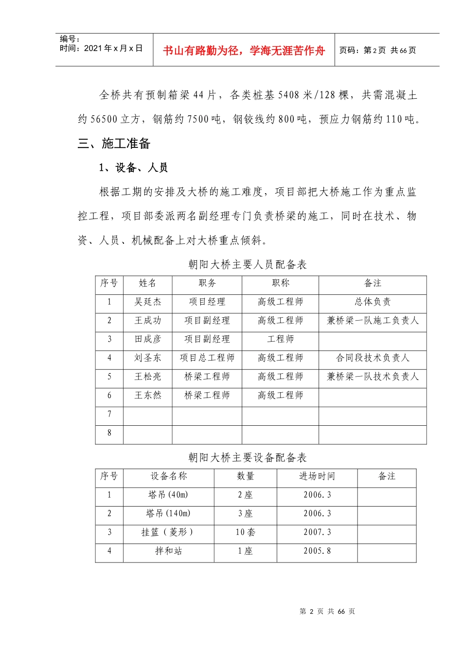 朝阳大桥实施性施工组织设计_第2页