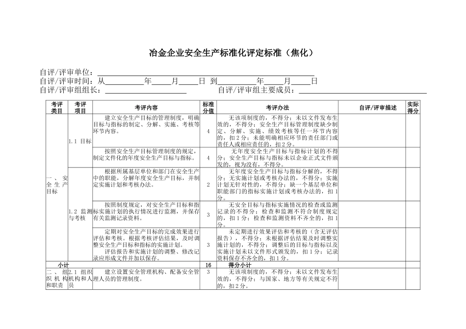 冶金企业安全生产标准化评定标准(焦化)_第3页