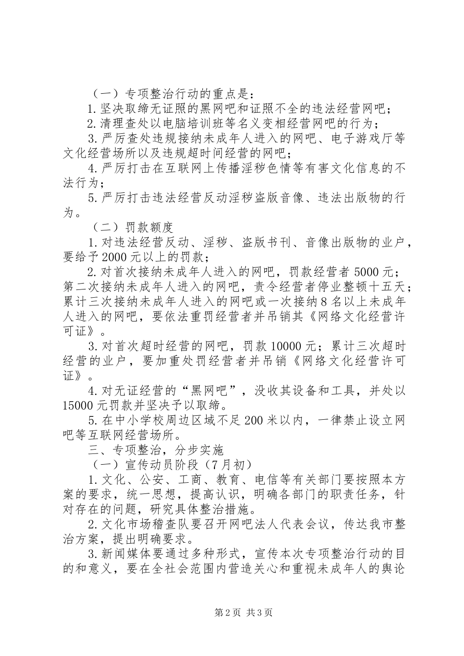 文化经营场所专项整治行动实施方案_第2页