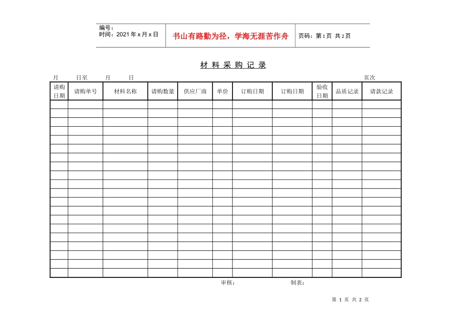 材料采购记录_第1页