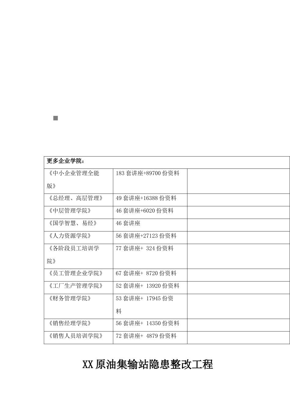 某原油集输站隐患整改工程动设备安装方案_第1页