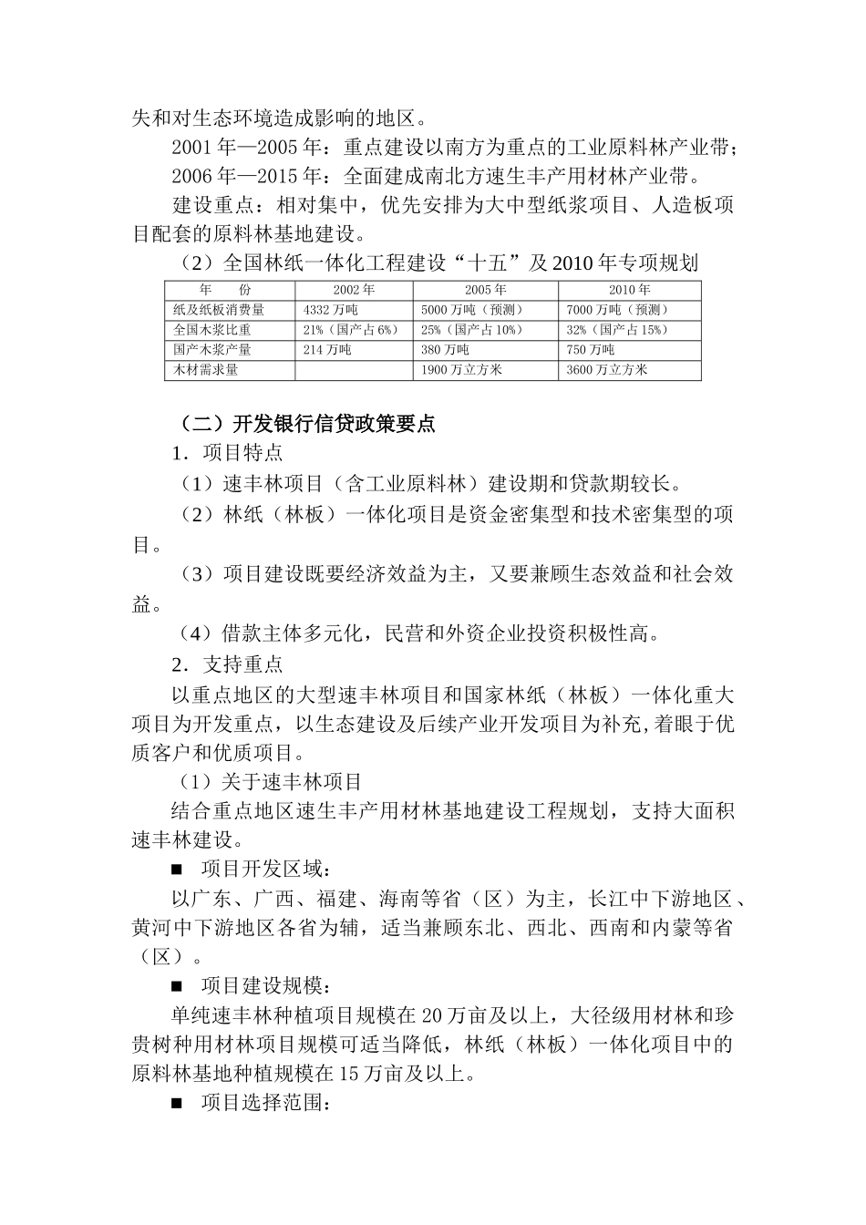 林业行业项目贷款评审重点_第2页