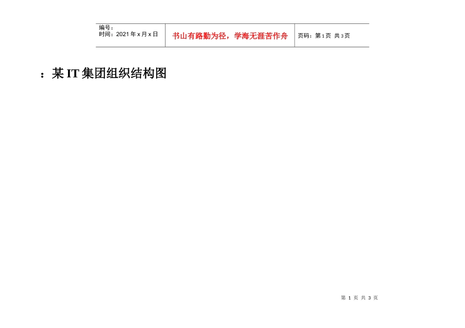 某it集团组织结构图_第1页