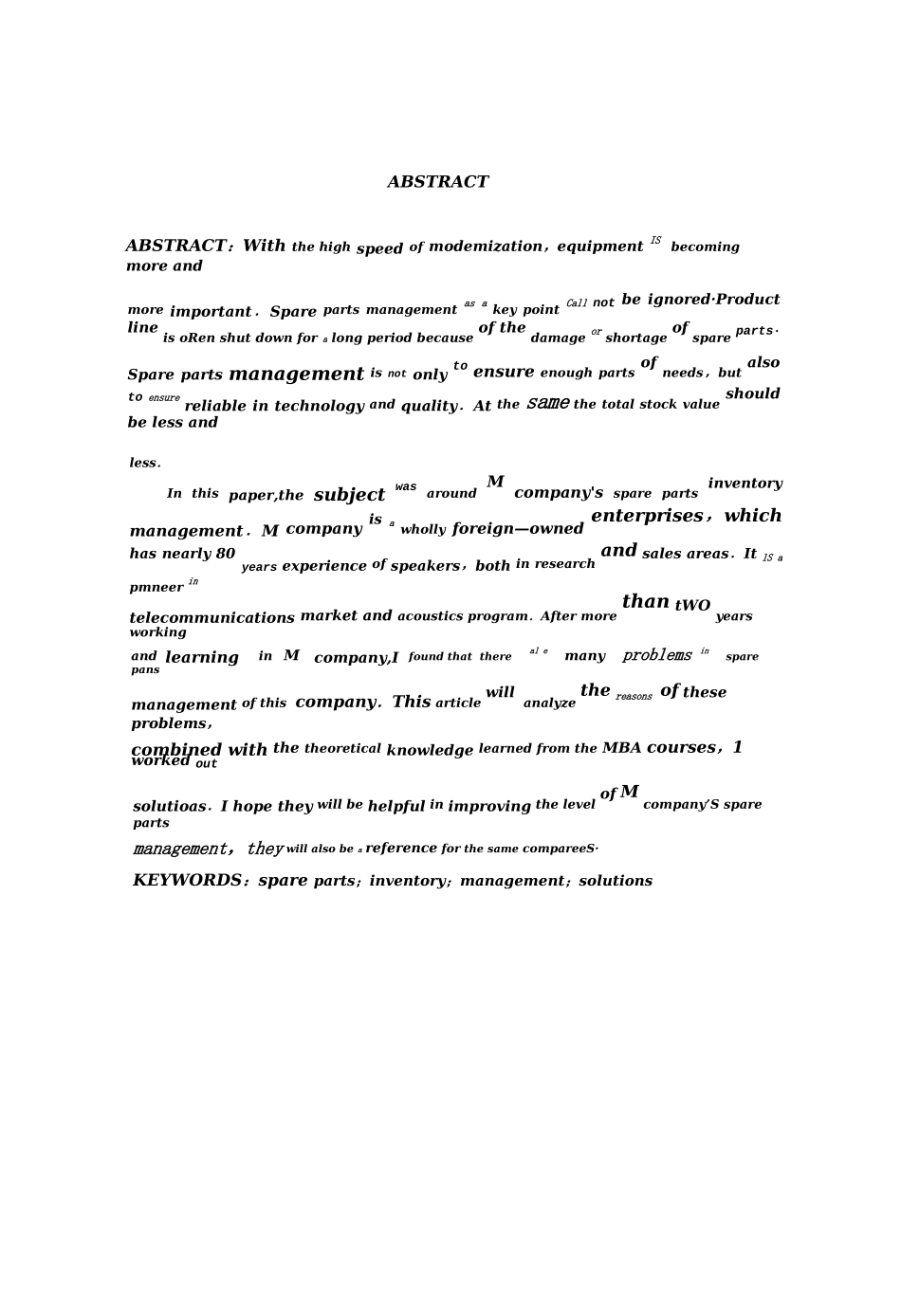 M公司备件库存管理分析与研究pdf_第3页