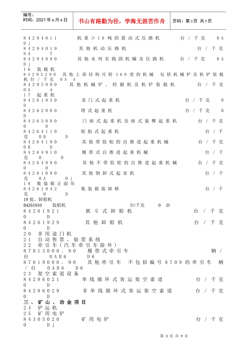 机电产品国际招标目录根据国家机电办招标处规定，以下机电产品_第3页
