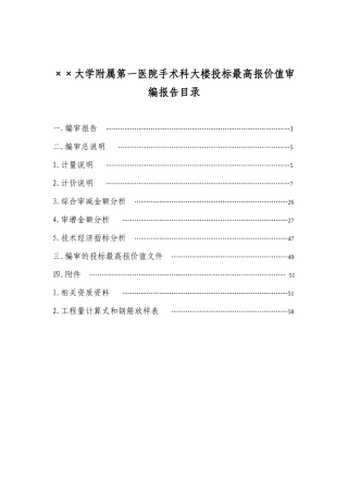 最高报价值编审报告