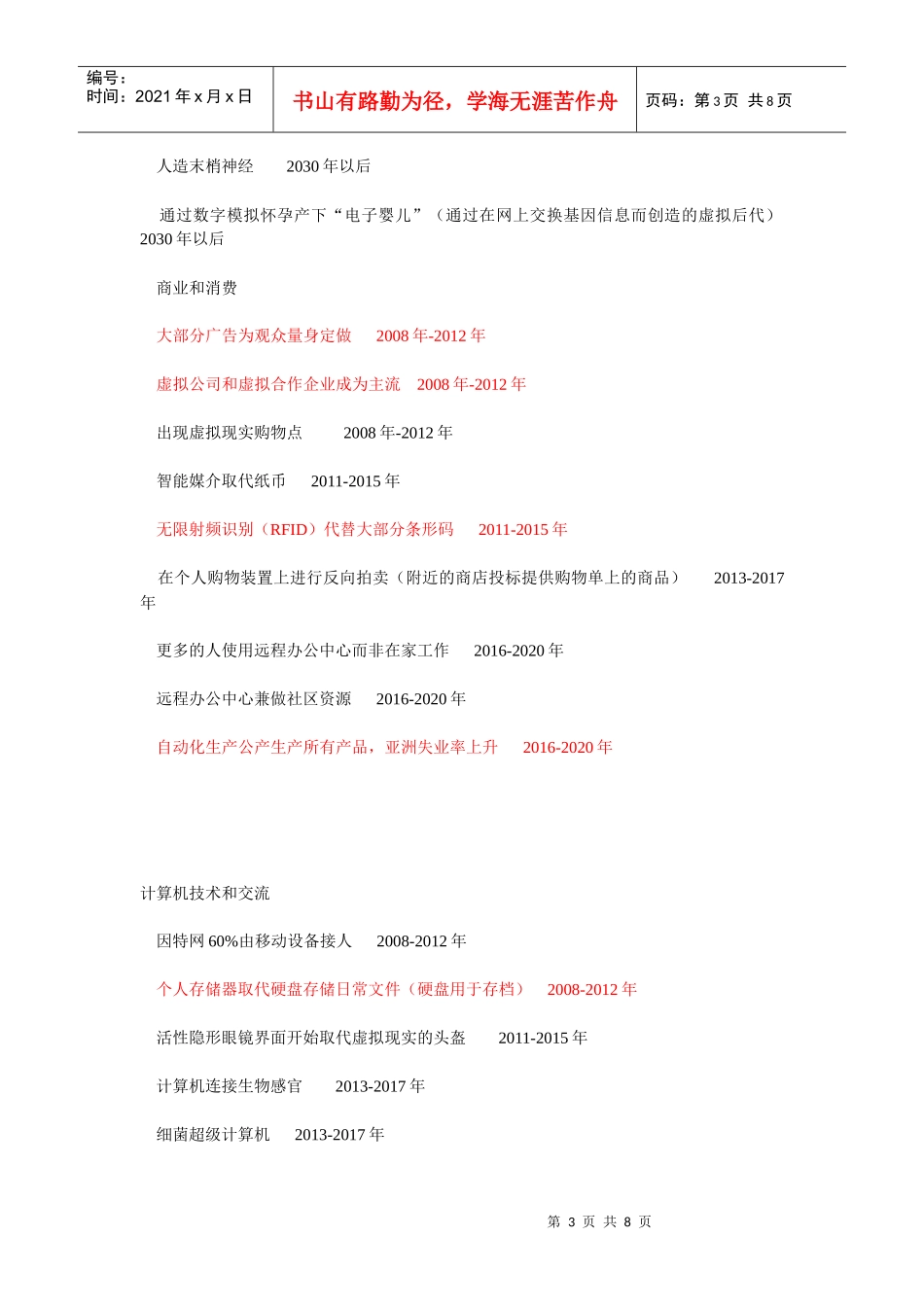 未来25年科技发展时间表_第3页