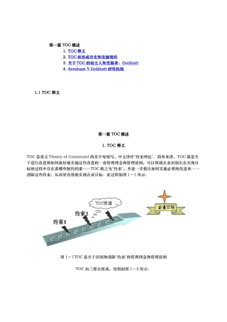 约束理论体系概述