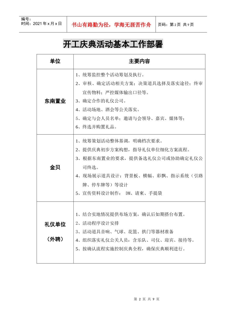 某乐园开工庆典与新闻发布会策划案_第2页
