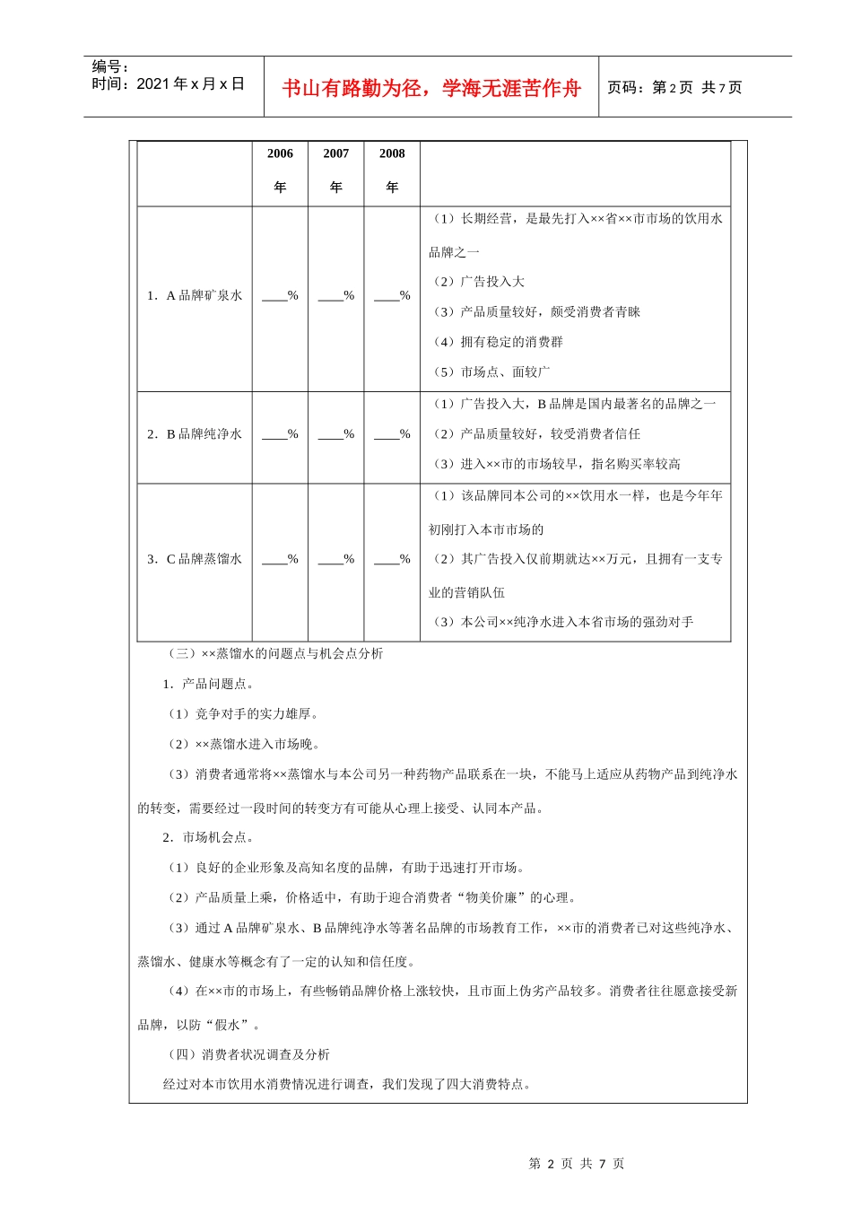 某企业蒸馏水广告策划书_第2页