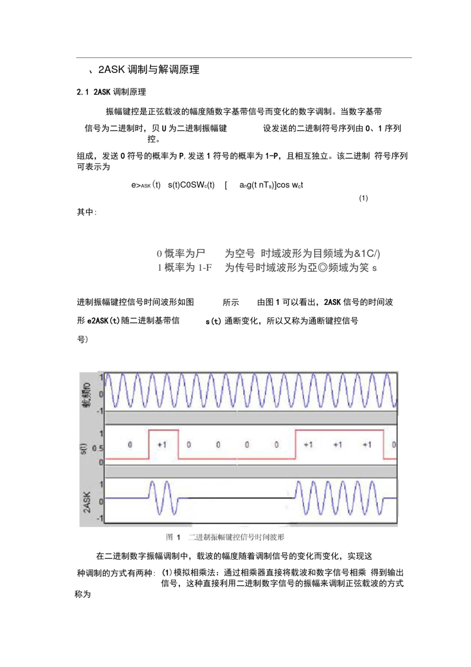 (完整版)通信原理课程设计-2ASK_第3页
