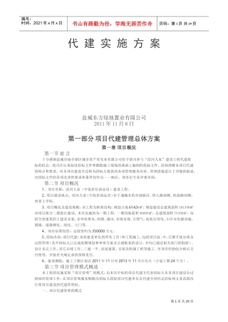 某代建项目实施方案(DOC56页)
