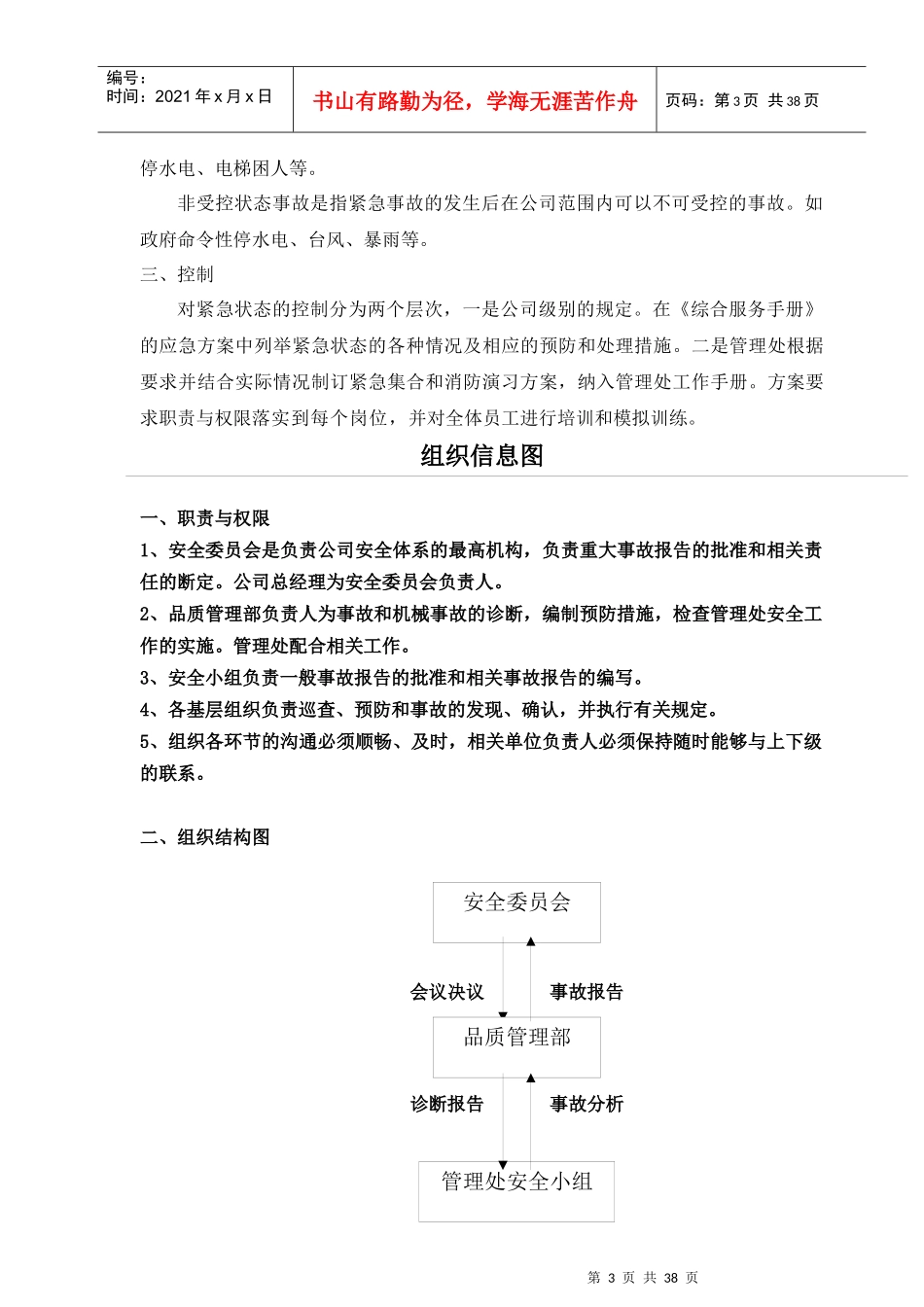 某住宅小区物业管理应急方案_第3页