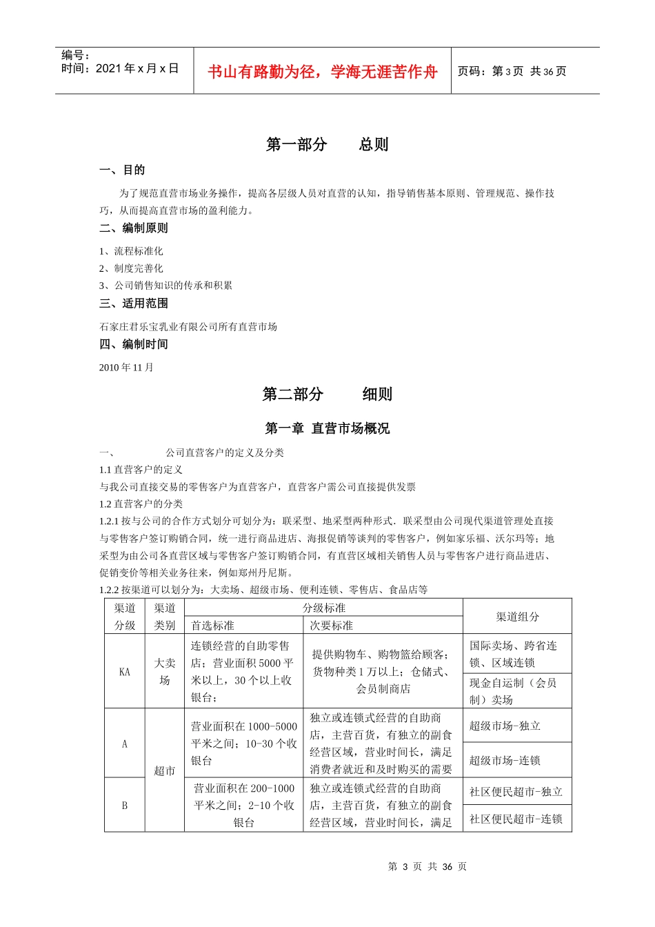 某乳业有限公司直营市场运营手册_第3页