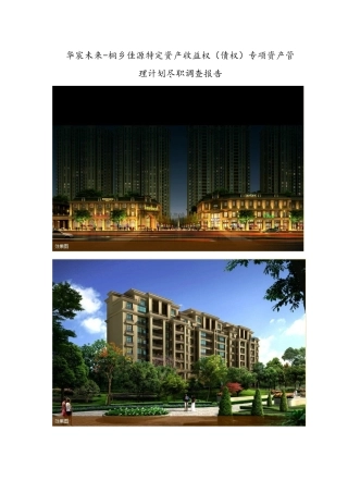 某乡特定资产收益权专项资产管理计划尽职调查报告