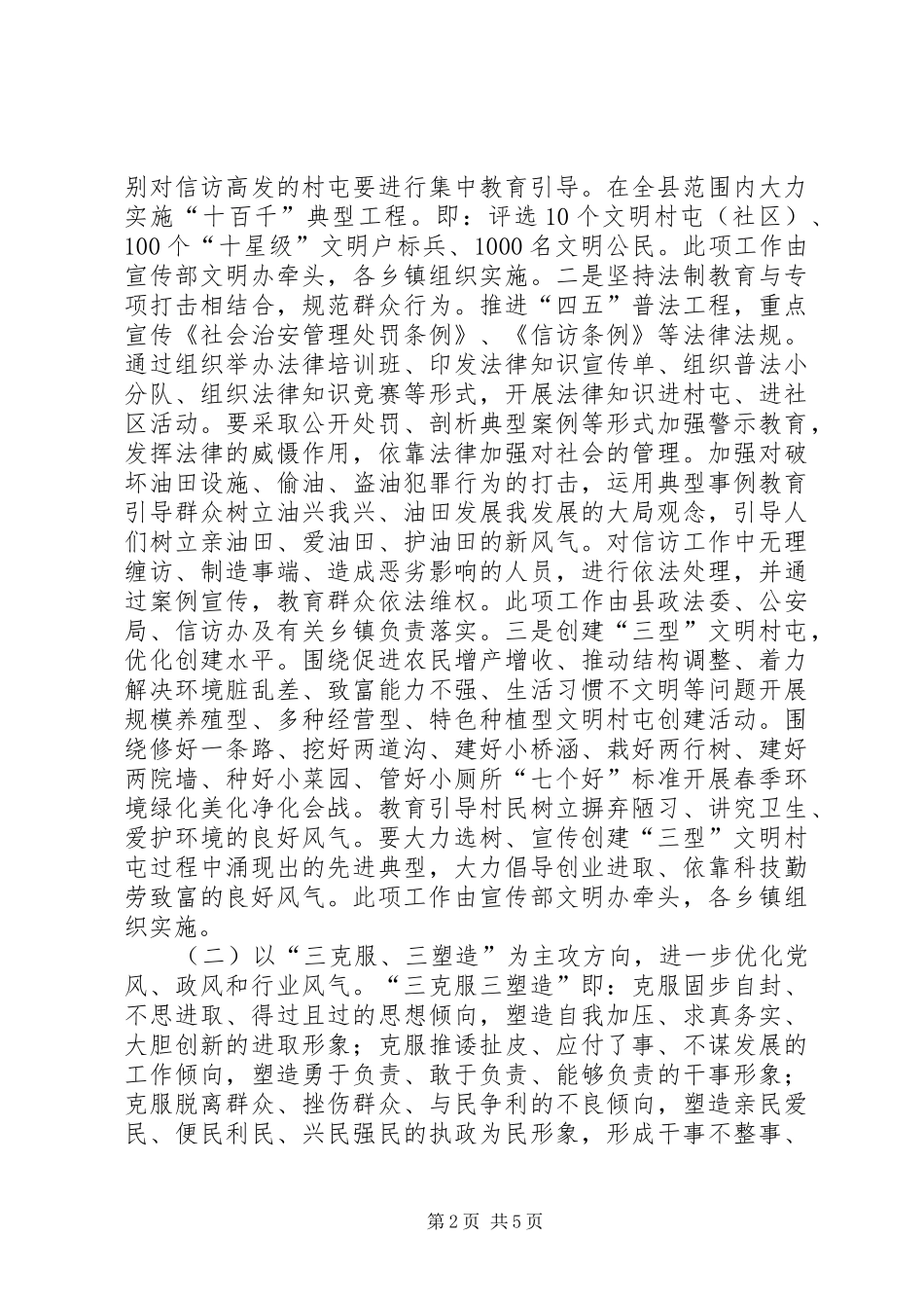 主题文明创建活动方案_第2页