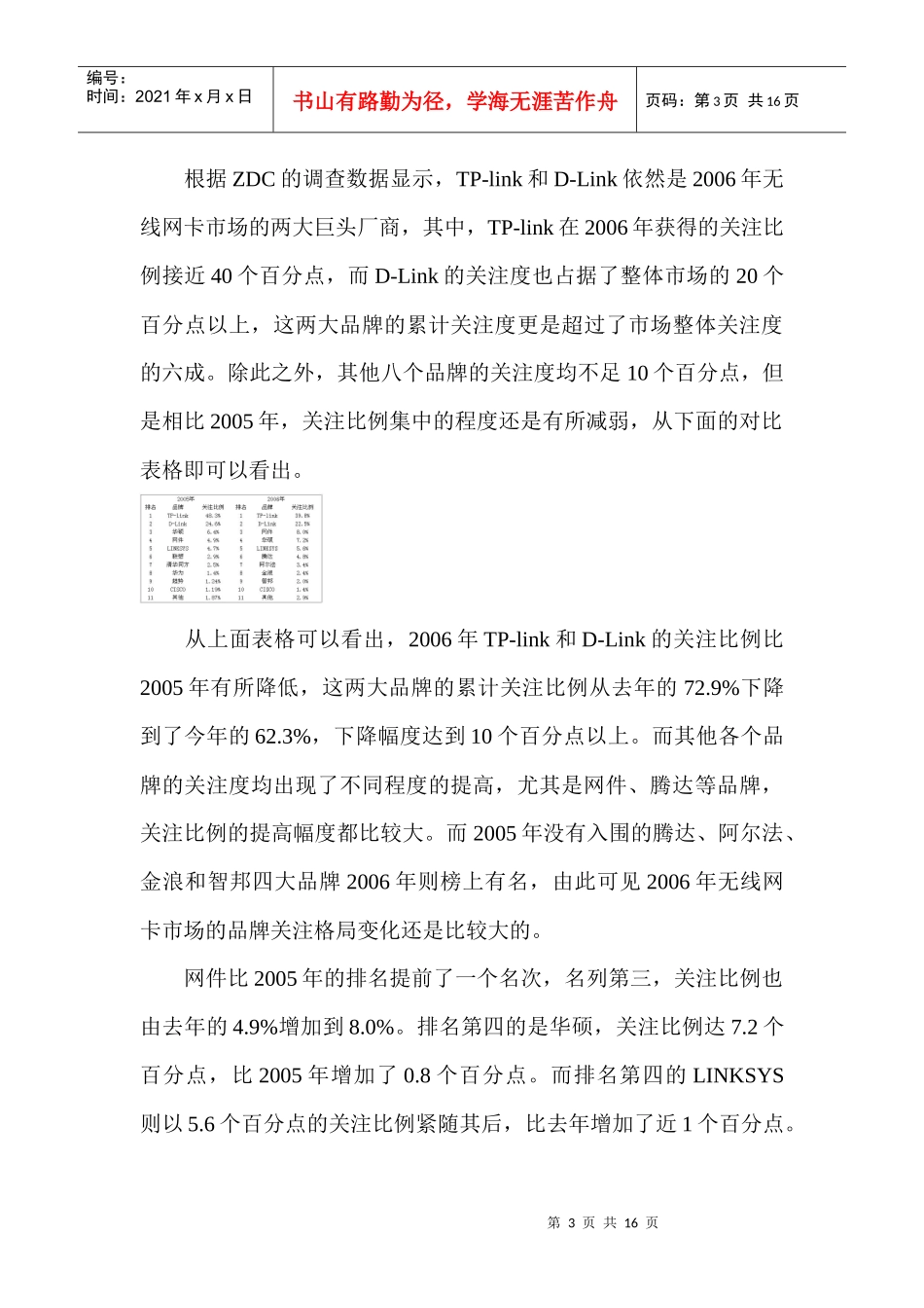 无线网卡价格调查分析报告_第3页