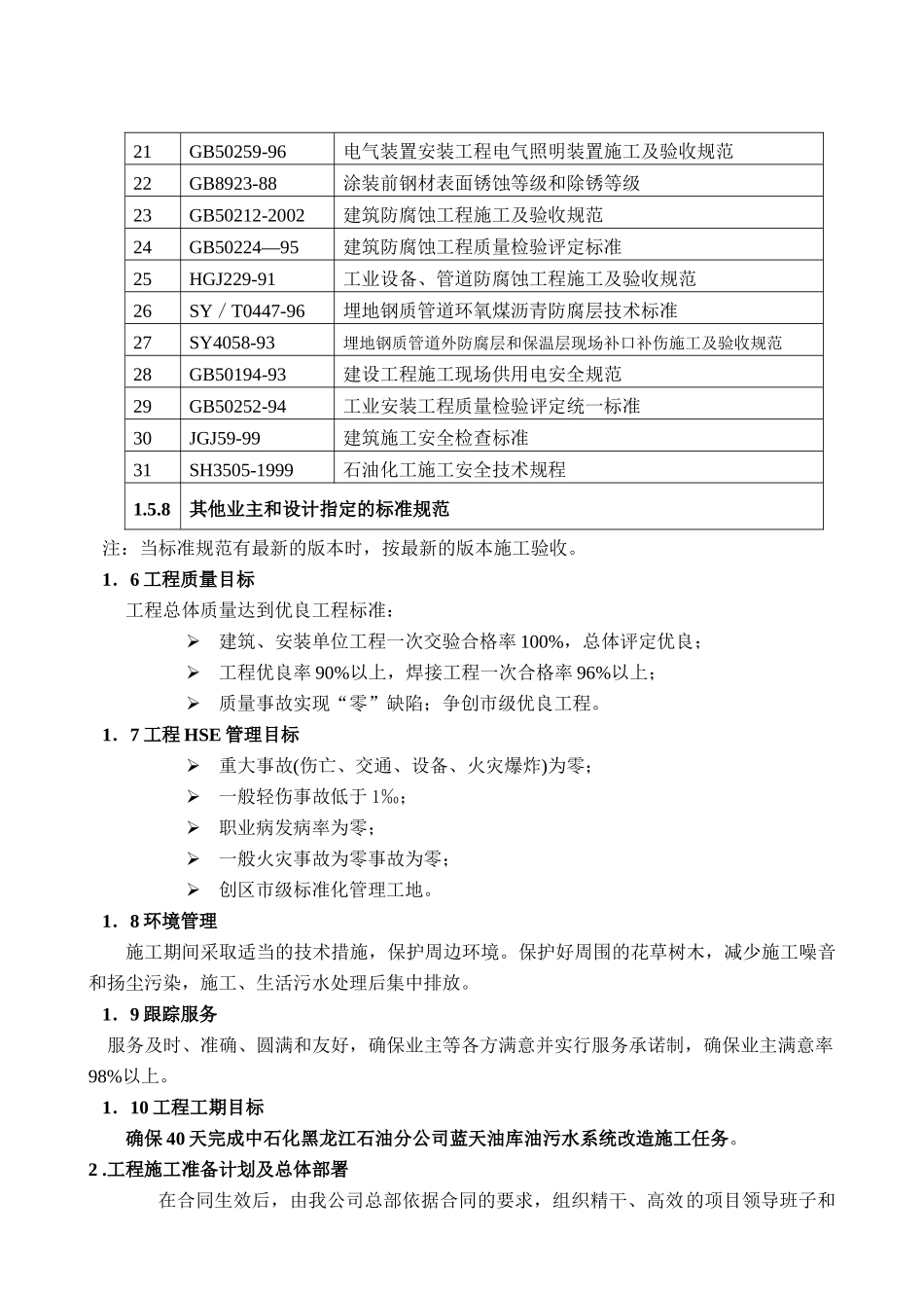 施工组织设计-蓝天油库_第2页