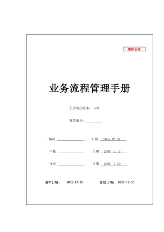 星河房地产业务流程管理手册