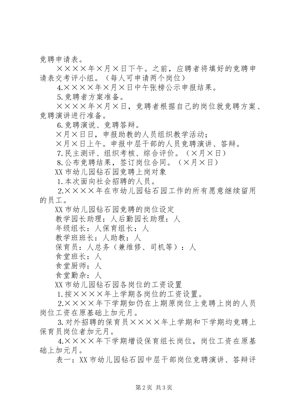 钻石园竞聘上岗实施方案_第2页
