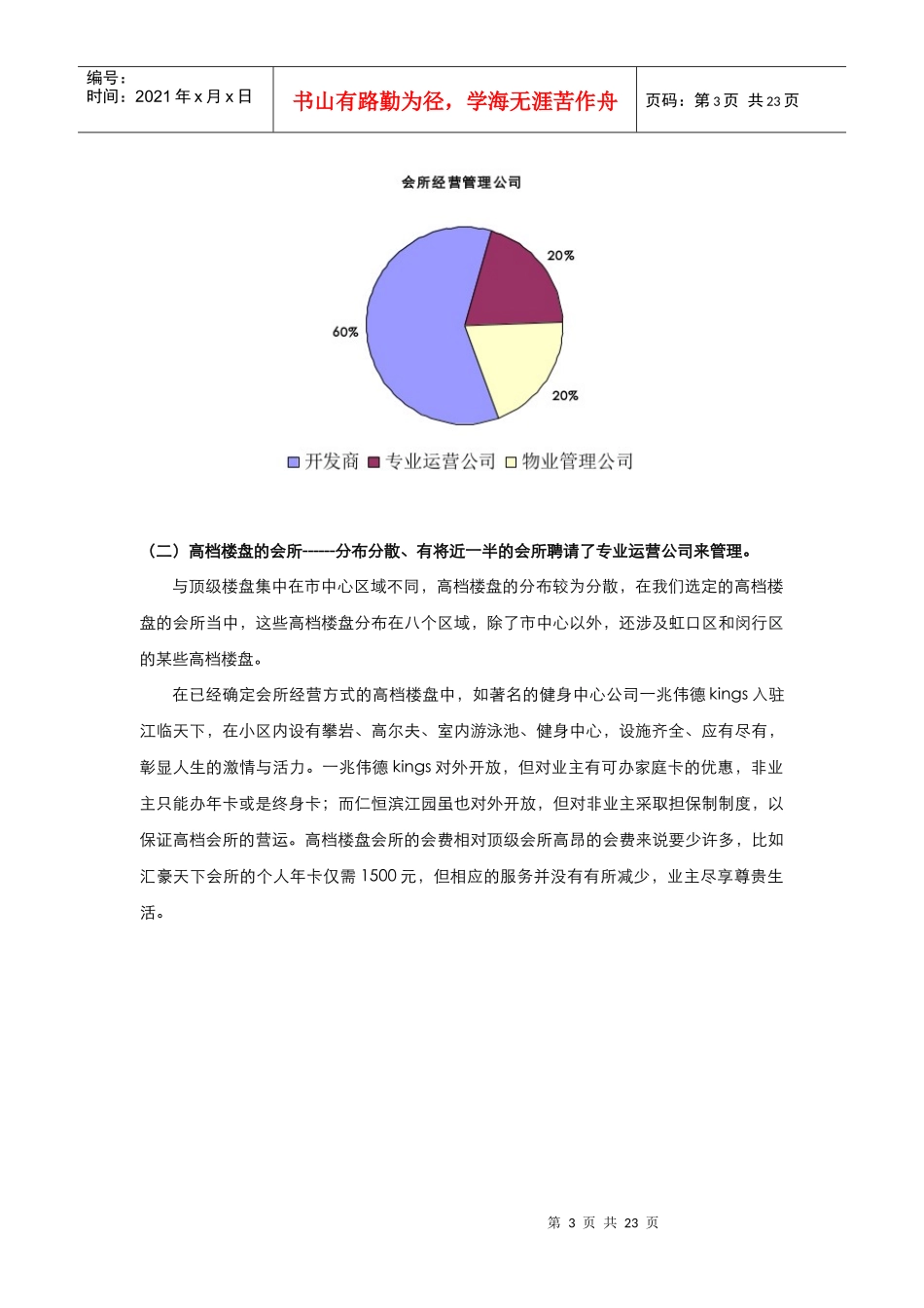 易居中国出品_会所项目分析报告_23页_第3页