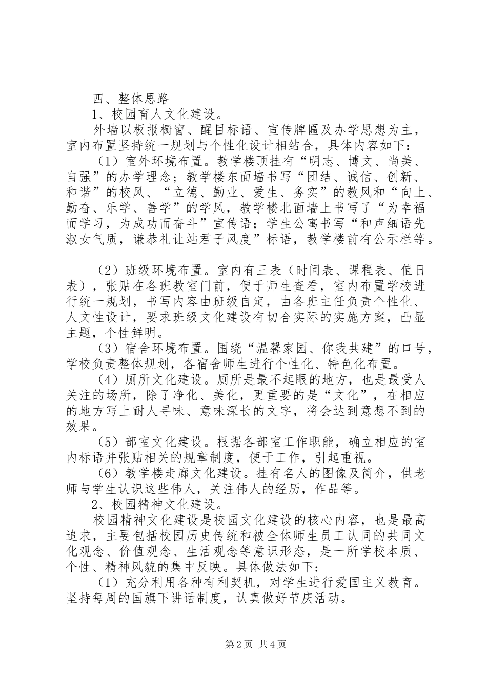 胡集X中校园文化建设方案_第2页