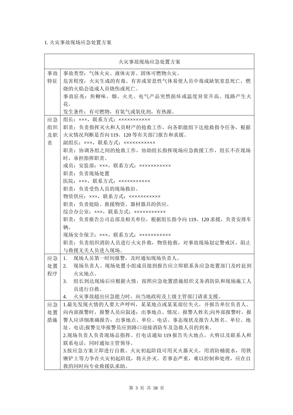施工生产事故应急救援现场处置方案汇编_第3页