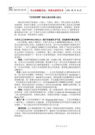 时间性消费理念