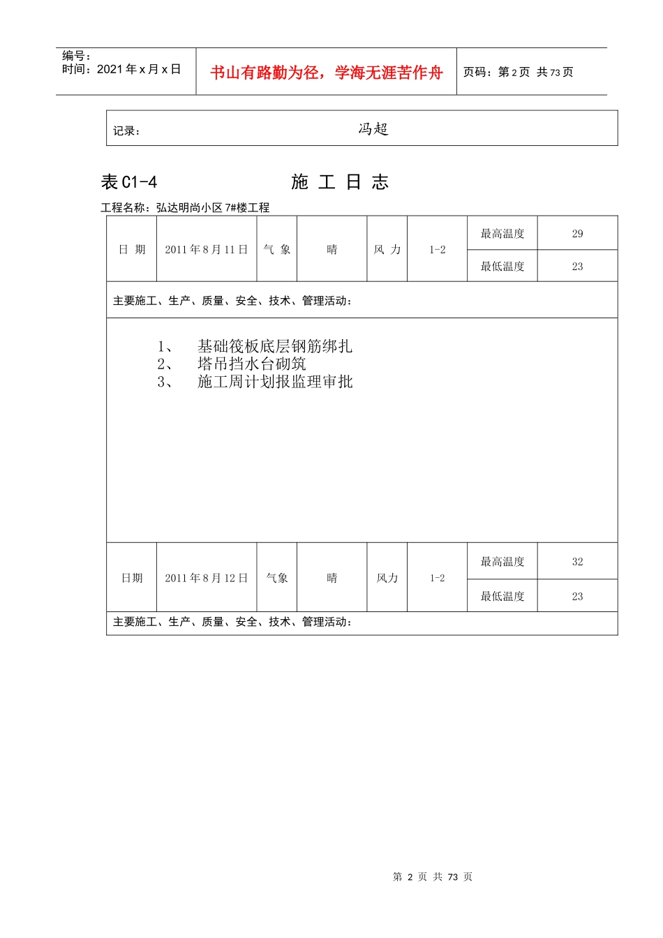 施工日志3874622953_第2页
