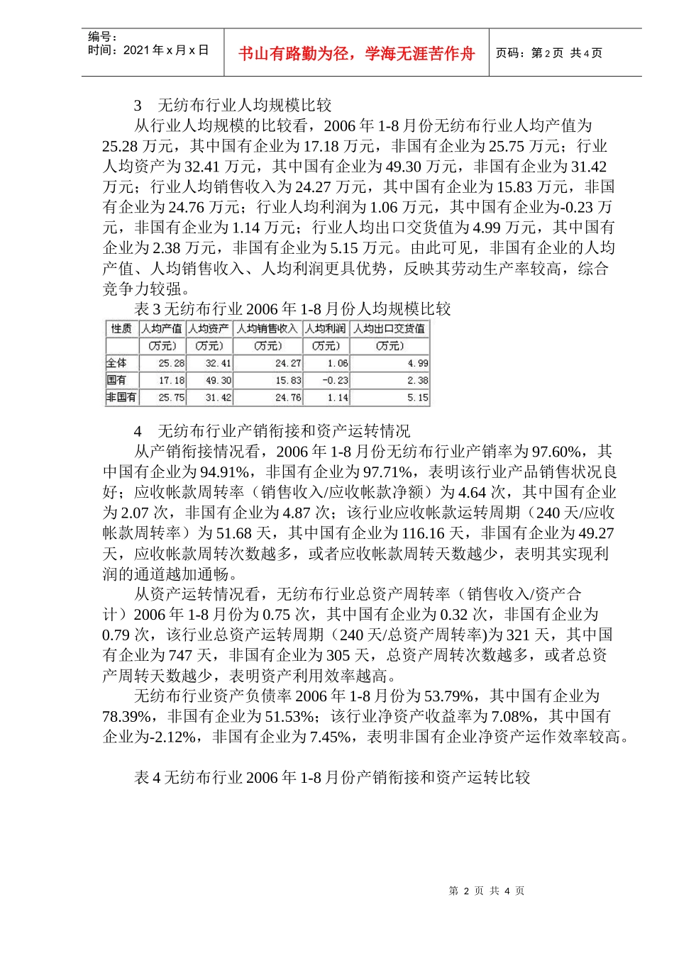 无纺布行业经济运行分析_第2页