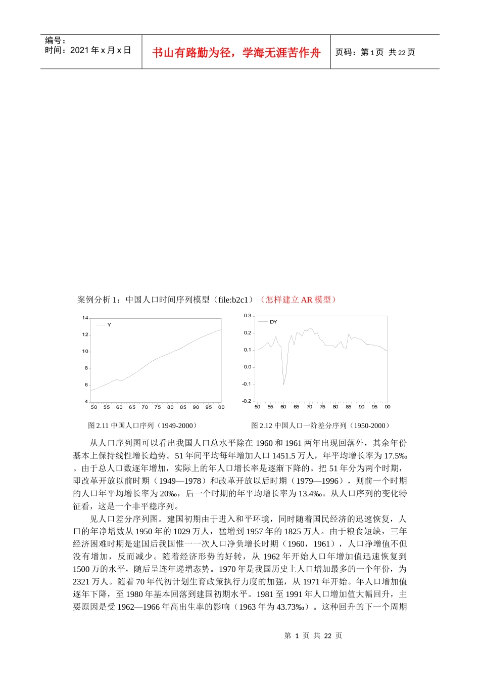 时间序列模型案例分析_第1页