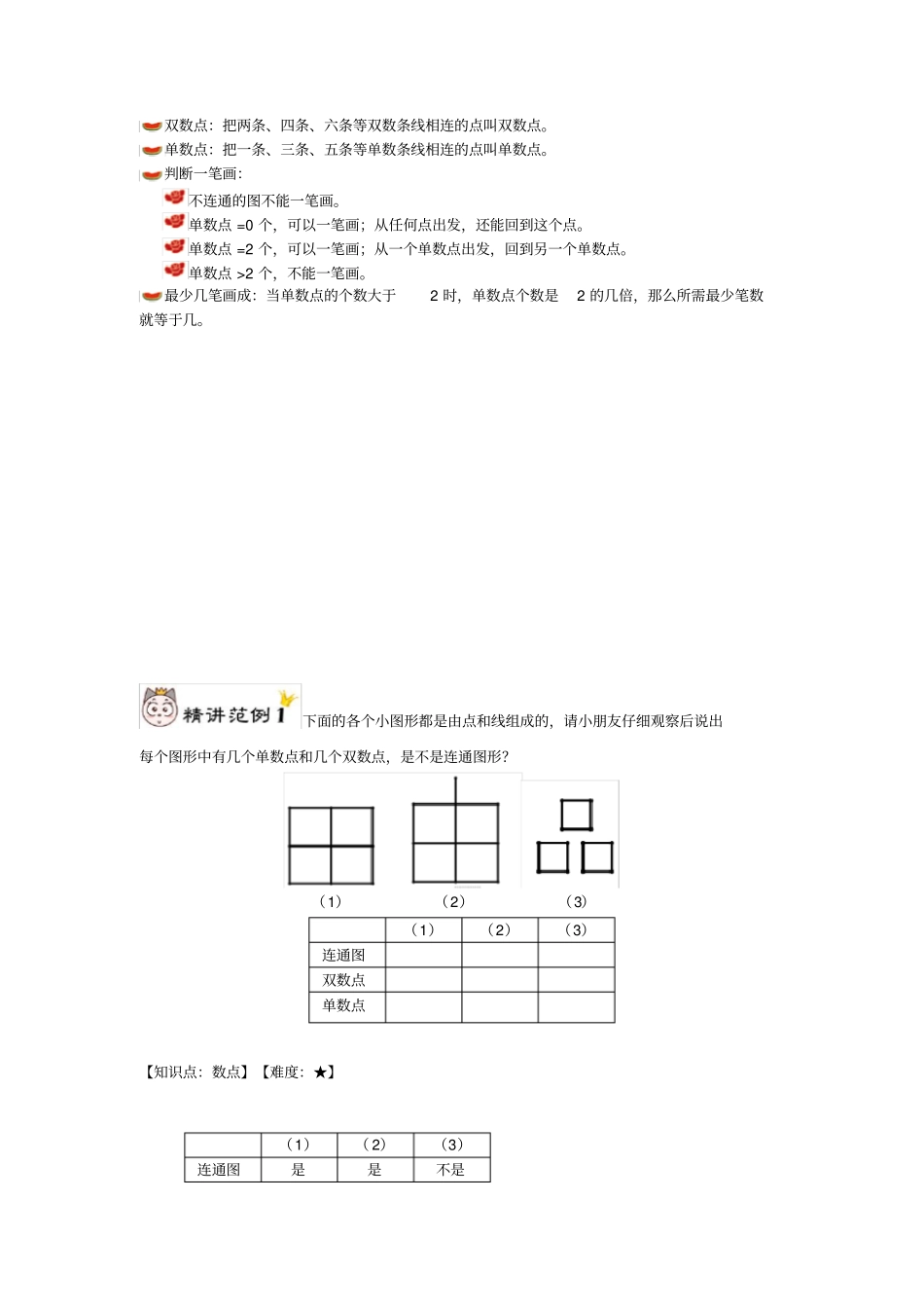 五年级下册数学试题-奥数专题培优讲练：03趣味一笔画(二年级培优)教师版_第2页