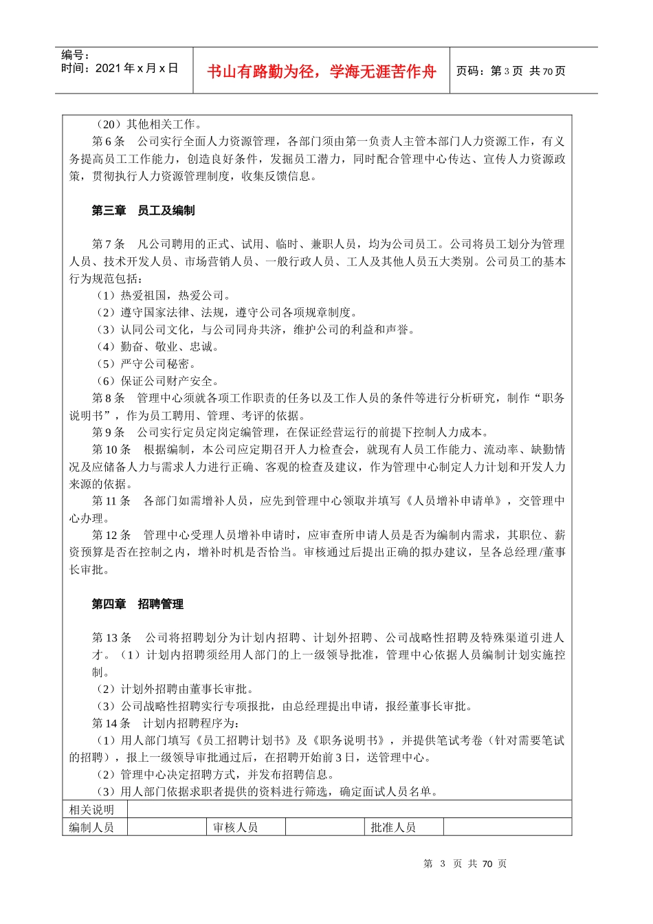 旭瑞集团人力资源管理制度_第3页