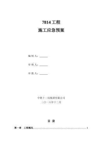 施工现场各项应急预案(DOC31页)