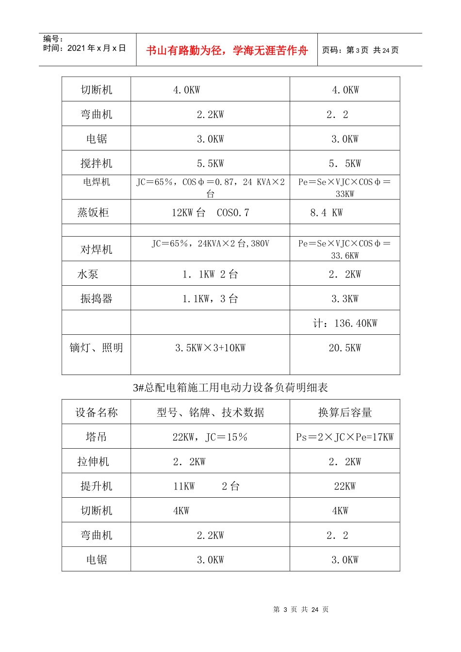 施工现场临时用电施工组织设计4_第3页