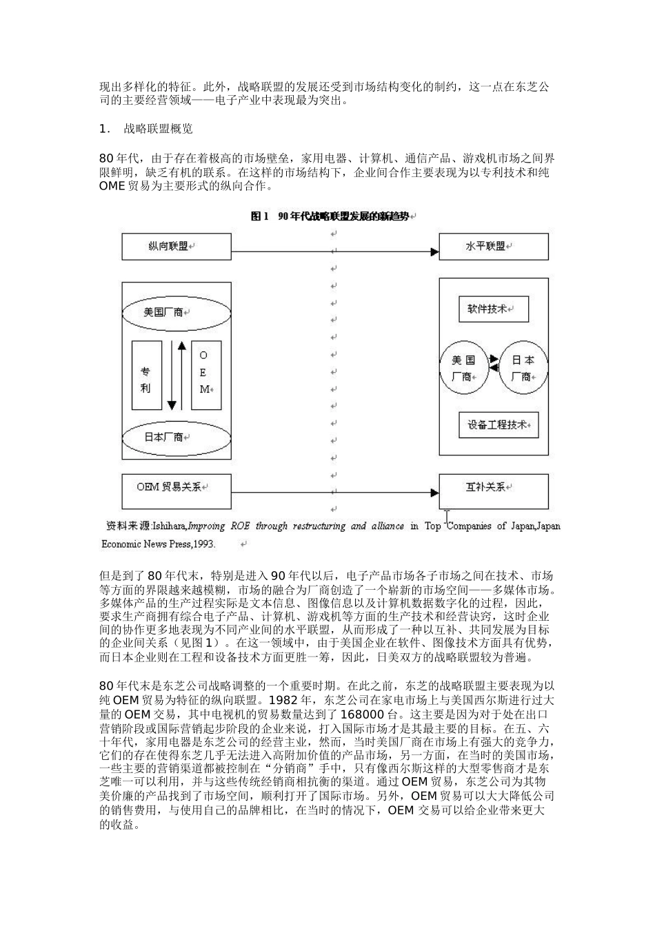 日本东芝公司的联盟战略_第3页