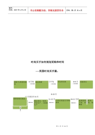 时尚买手怎样规划采购与时间