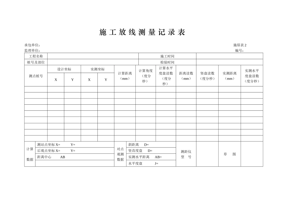 施工自检表格_第2页