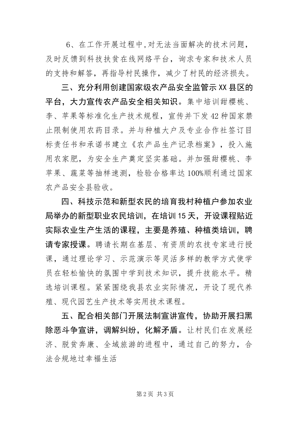 驻村工作队队员述职报告_第2页